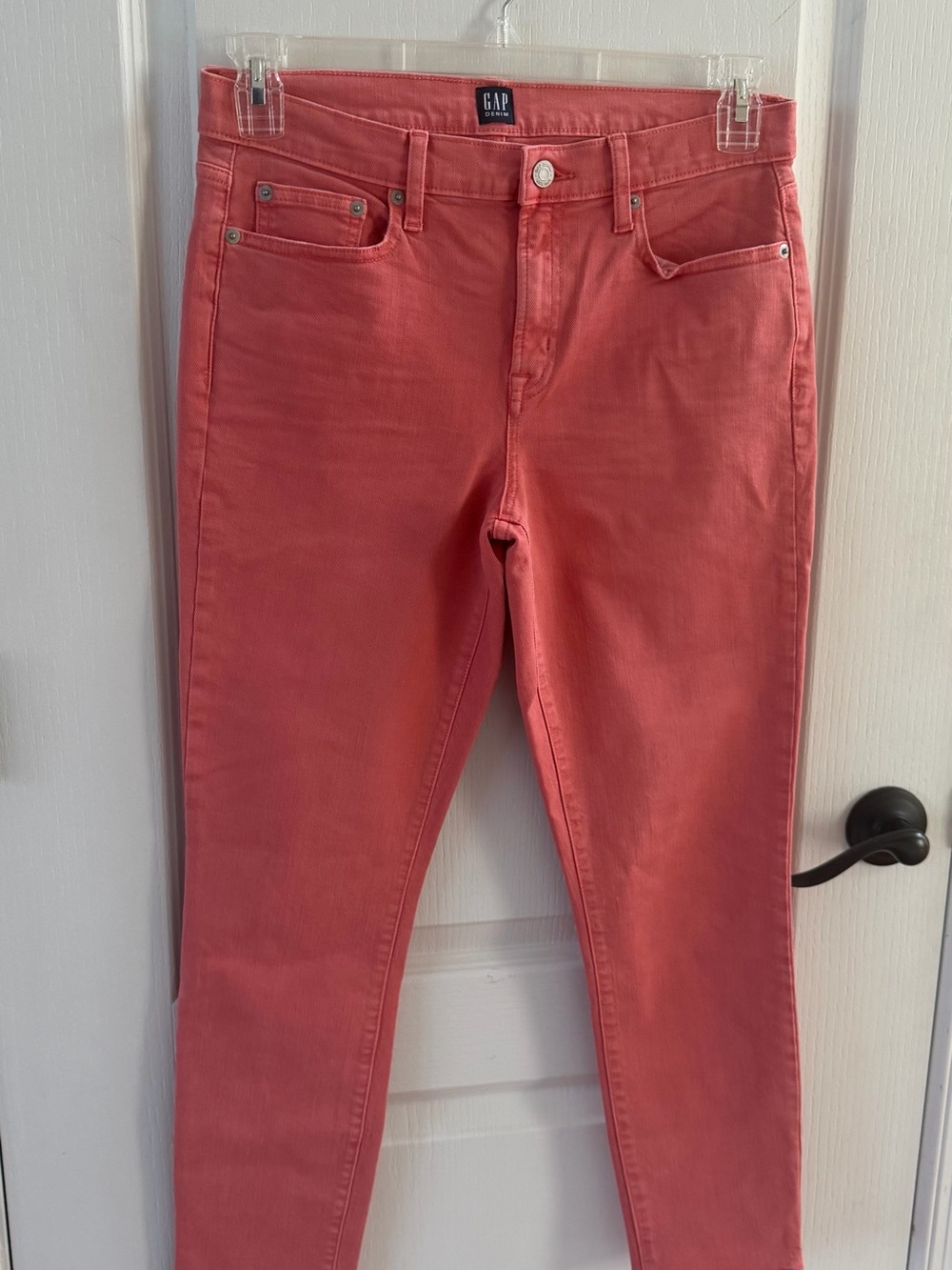 GAP Women's Coral-Pink Skinny Jeans